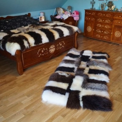 Přírodní dekorativní ovčí kůže Polský výrobce